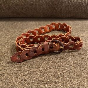 Leather Turkey Belt Looped 40” Preloved brown